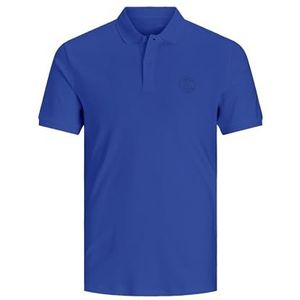 JACK&JONES JUNIOR JCOJERSEY Chest Logo Polo SS JNR, blauw, 128 cm