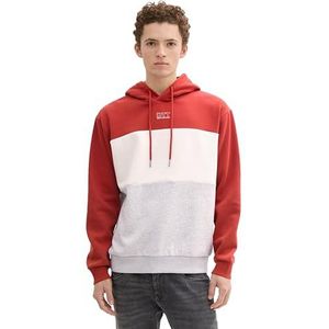 TOM TAILOR Denim Sweatshirt voor heren, 14302 - Velvet Red, XL