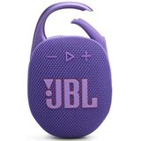 JBL Clip 5 Purple - Portable Bluetooth Speaker Box Pro Sound, Deep Bass and Playtime Boost Function - Waterproof and Dustproof - 12 Hours Runtime