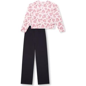 Schiesser meisjes pyjamaset, zachtroze 183029, 140