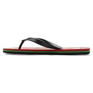 Quiksilver Heren Molokai Art II sandaal, zwart/rood/zwart, 47 EU, Black Red Black, 47 EU