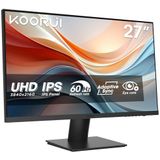 KOORUI N07 27 inch pc-display, 4K monitor UHD (3840 x 2160), IPS 60Hz HDR10 Adaptive Sync, 2x HDMI 2.0 & DisplayPort 1.4, VESA 100 x 100 mm, oogverzorging