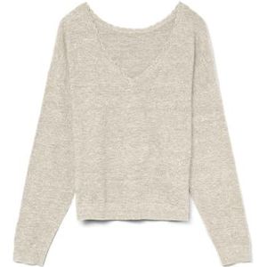 VERO MODA - VMMarina - Trui - Wit Gemêleerd - Lange Mouw