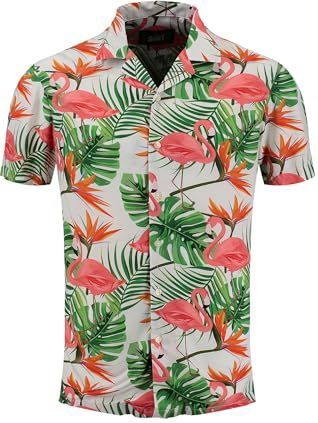 KEYLARGO Heren overhemd MSH KLKEYS 1/2 patroon, wit (1000), XL