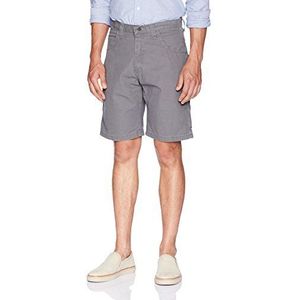 Wrangler Authentics Heren Authentics Classic Carpenter Kort Casual, Rock Grijs, 34