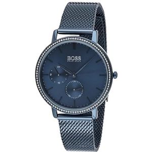 BOSS 1513707 Kwartshorloge voor heren, met roestvrijstalen armband