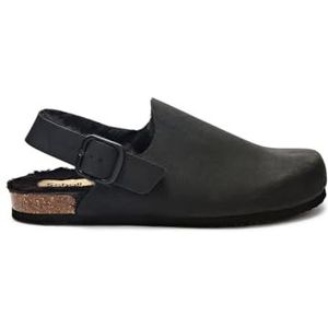 Scholl Jackie Clog, damespantoffels, 35 EU, Zwart, 35 EU