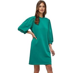 Minus Damen Mika Sweatshirt-Kleid Mit 3/4-Arm 3797 Ivy green XS