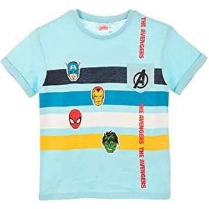 Marvel Avengers Classic T-shirt met korte mouwen, zeememories, wit, maat 10 jaar, 100% katoen, voor jongens, Wit, 10 Jaar