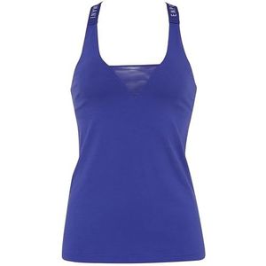 Emporio Armani Iconisch logo band ondergoed tank, Violet Blue, M