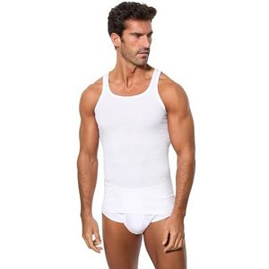 Abanderado heren tanktop van katoen, geribbeld, Ocean - Wit - X-Large