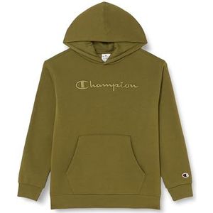 Champion Sweatshirt met capuchon voor kinderen en jongens, olijfgroen, 7-8 jaar