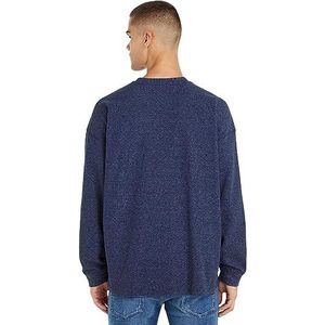 Tommy Jeans - TJM RLX Wafel Snit Tee L/S - Gebreide Top - Twilight Navy