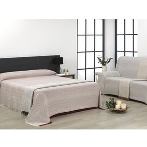 ECOMMERC3 Multifunctionele sprei, afmeting 130 x 180 cm, voor bank of bed, multifunctionele deken, extra zacht, bruin