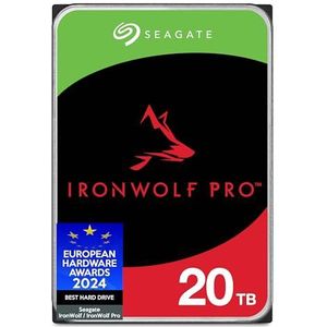 Seagate IronWolf Pro 20TB, Enterprise interne HDD NAS, CMR, 3,5-inch, SATA, 6Gb/s, 7200 RPM, Data Rescue Service (ST20000NTZ01)