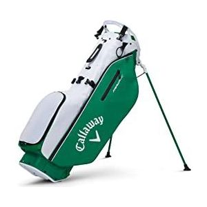 Callaway Golf 2022 Fairway C Standbag, dubbele riem, wit/Kelly groene kleur