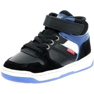 Kickado, uniseks hoge sneakers, Zwart Blauw, 25 EU