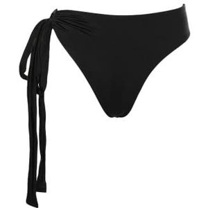 Trendyol Vrouwen Normale Taille Normale Trotter Bikinibroekje, Zwart, 38