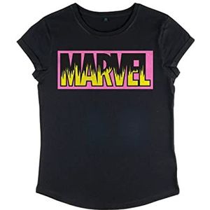 Marvel Other - Neon Logo Women's Rolled-sleeve Black L