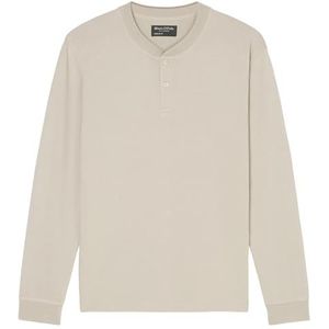 Marc O'Polo Herenshirt met lange mouwen van biologisch katoen, grijs, S