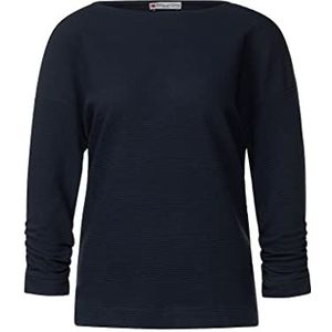 Street One Dames T-shirt 3/4 mouw, blauw (deep blue), 34