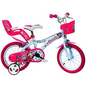 Dino Bikes 614L-NN Minnie Mouse-fiets, 35,6 cm (14-inch), roze