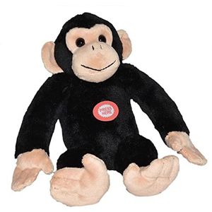 Wild Republic Wild Calls Chimpansee, elektronisch knuffeldier, speelgoed voor kleine kinderen, knuffeldier met functie, meisjesgeschenken, authentieke dierengeluiden voor kinderen, 20 cm