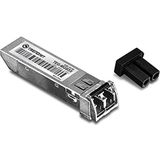 TRENDnet TEG-MGBSX Gigabit SFP LC module, multi-mode, mini-GBIC, tot 550 m, compatibel met standaard SFP-sleuven, verwisselbaar in continu gebruik