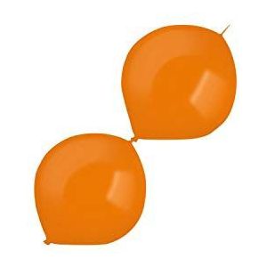 amscan 9905576 100 latex ballonnen standaard koppelbaar, oranje