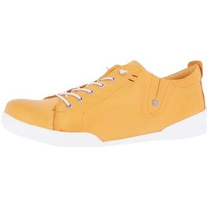 Andrea Conti Veterschoenen lage damesschoenen 0345724, grootte:42, kleur:Geel