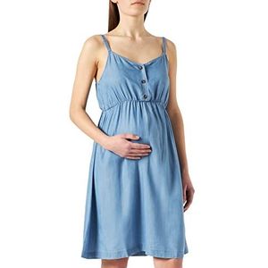 ESPRIT Maternity Damesjurk, geweven, mouwloze jurk, Medium Wash - 960, 44