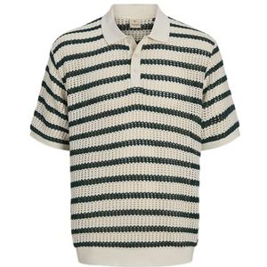 Jack & Jones Premium - Poloshirt - Cloud Dancer - Volwassenen - Korte Mouwen - Losse Pasvorm