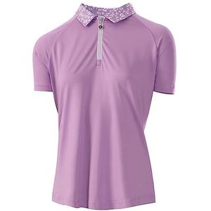 Island GREEN Golf ademende sneldrogende vochtafvoerende poloshirts voor dames, paars, S, 2242 - Paars, S