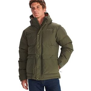 Marmot Fordham jas voor heren, warm donsjack, geïsoleerde winterjas met capuchon, winddicht donsparka, lichtgewicht opvouwbare outdoorjas (pak van 1)