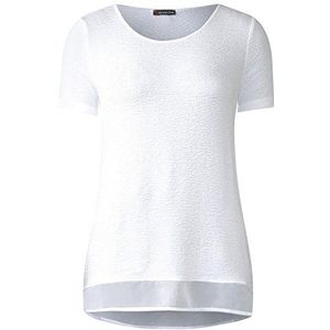 Street One T-shirt voor dames, wit (wit 10000), 40
