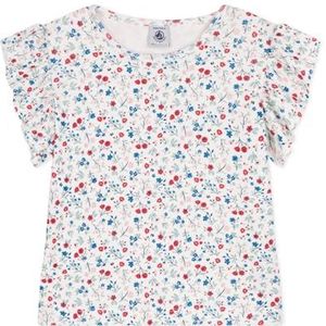Petit Bateau T-shirt met korte mouwen voor meisjes en jongens, Wit/Veelkleurig., 3 jaar