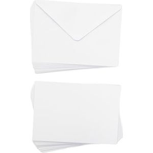 Crafter's Companion A5 wit pak van 50 kaarten en 25 bijpassende enveloppen-perfect voor alle gelegenheden