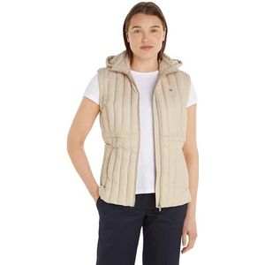 Tommy Hilfiger Vrouwelijk Lw Down Vest, Klassieke Beige, S