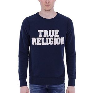 True Religion Sweatshirt voor heren, blauw (Indigo Blue 4143), M