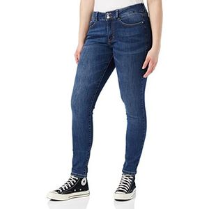 TOM TAILOR Denim Dames Nela Extra skinny jeansbroek 10622022 Nela Extra Skinn, 10120 - Used Dark Stone Blue Denim, 33W / 30L
