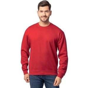 Fruit of the Loom Eversoft hoodies van fleece (Regular & Big Man) herensweatshirt, Rood, XL