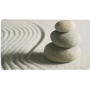 Wenko Sand Stone badmat 70 x 40 cm lichtgrijs