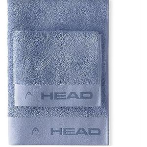 Head Dynamic Badhanddoeken voor gezicht en bidet van badstof van 100% gecertificeerd katoen, handdoekenset 50 x 100 cm en 40 x 50 cm, ook als fitnesshanddoek, zacht en absorberend, Midnight Blue