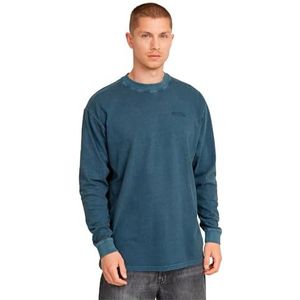 Pigment Dye Loose Regular Tee Long Sleeve, Blauw (Avio Gd D25163-c756-g744), M