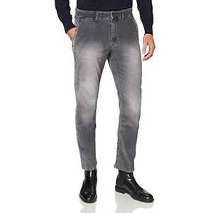 camel active Corduroy broek voor heren, taps toelopende pasvorm, antraciet, 34W / 30L