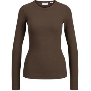 Jack & Jones - Jxfreya STR LS RIB TEE JRS Noos - Trui - Bruin