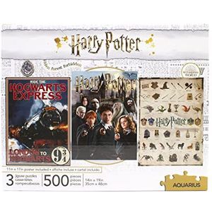 Set van 3 Harry Potter puzzels 500