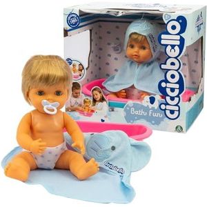 Cicciobello Bath Fun Ccbd1000 - De set voor de badkamer bevat een badjas, 30 cm, voor kinderen vanaf 2 jaar, Giochi Preziosi