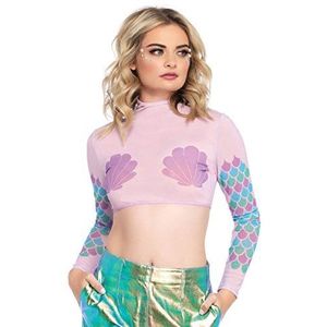 LEG AVENUE 8282 - Mermaid mesh crop top, Größe M (Mehrfarbig)