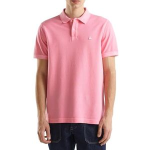 United Colors of Benetton Poloshirt voor heren, Roze, XS